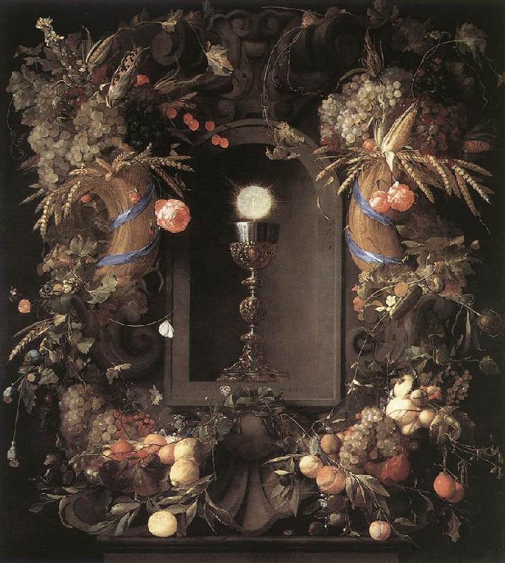 Jan Davidsz. de Heem Eucharist in Fruit Wreath